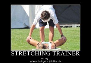 stretching