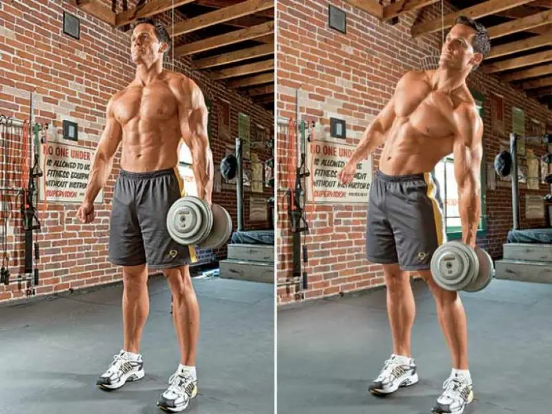 weighted side bends