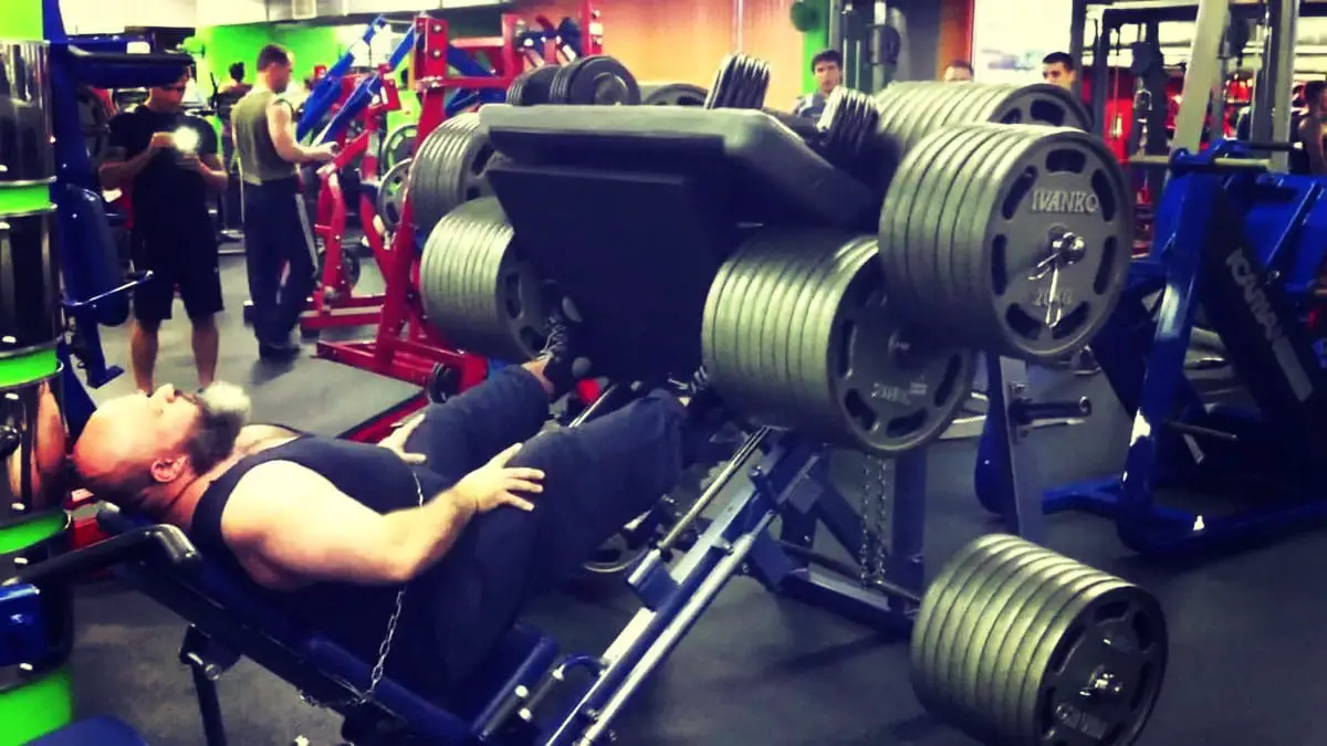 Ronnie coleman 1 discount ton leg press