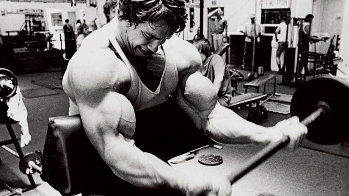 Arnold Schwarzenegger Preacher Curls